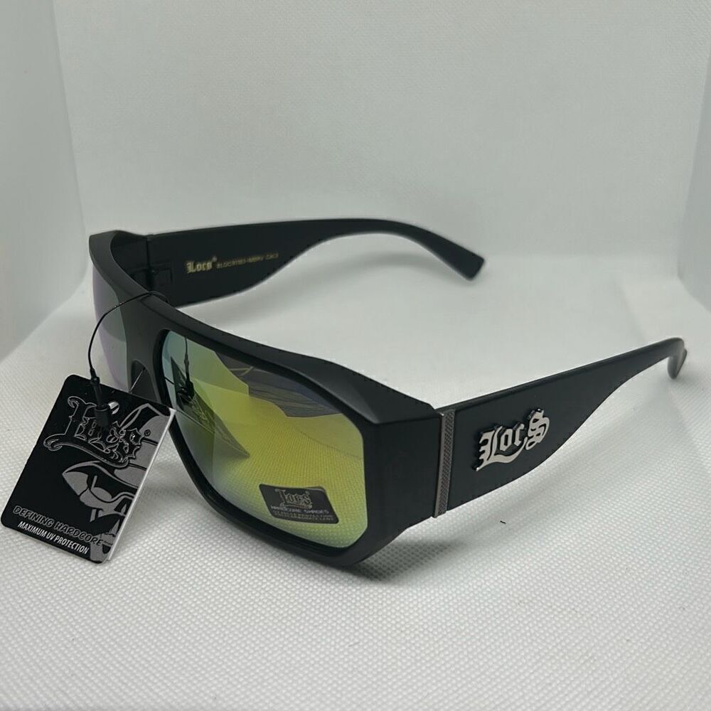 Locs Mens Mirrored Hardcore Sunglasses